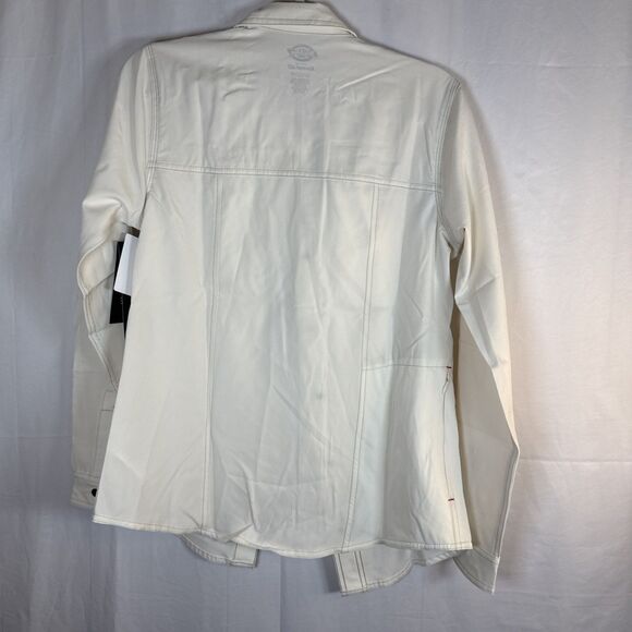 Dickies Women’s Cooling Utility Shirt Temp-iQ Long Sleeve Small Beige Snap NWT - Picture 16 of 16